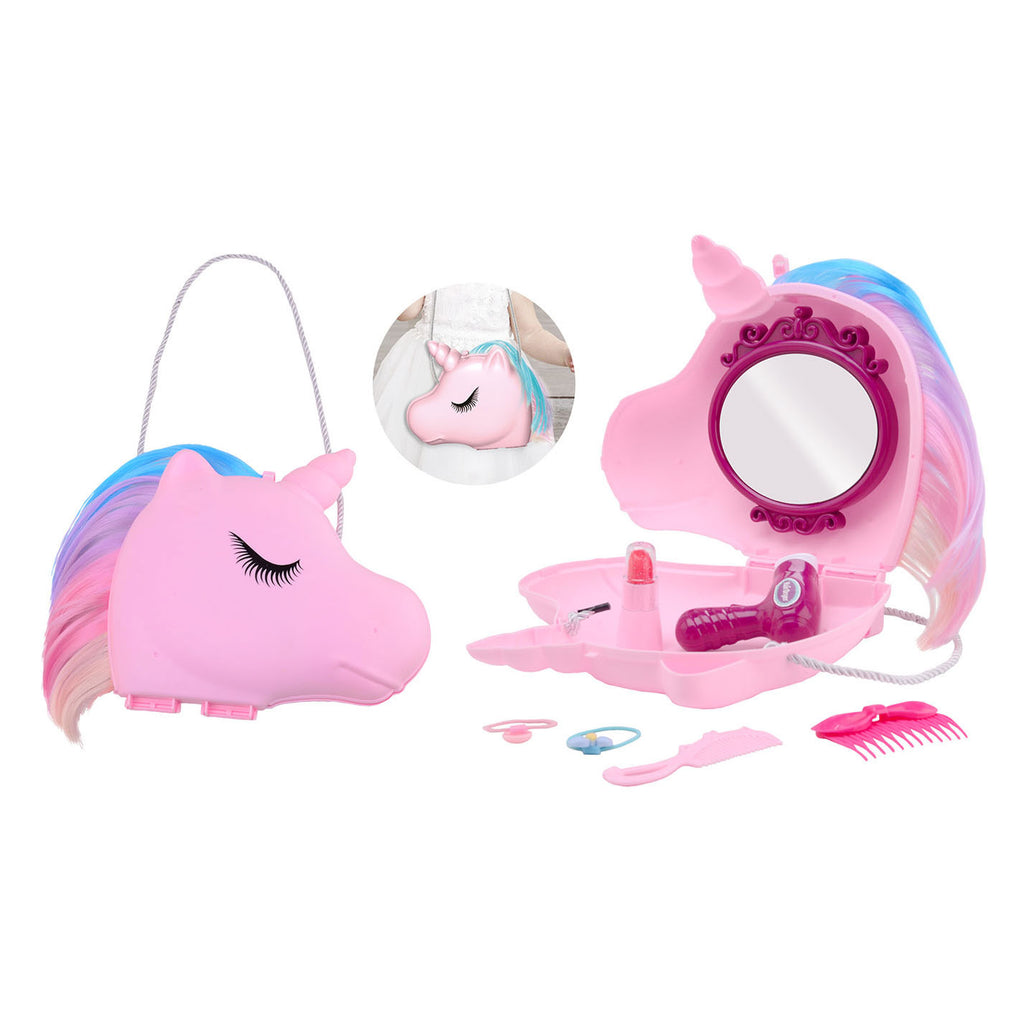 Johntoy john toy unicorn beauty case met koord
