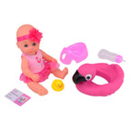 Johntoy john toy baby rose drink en plaspop 30cm