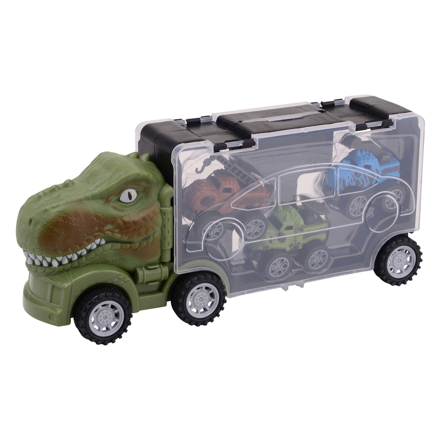 Johntoy john toy dino opberg truck + drie auto's
