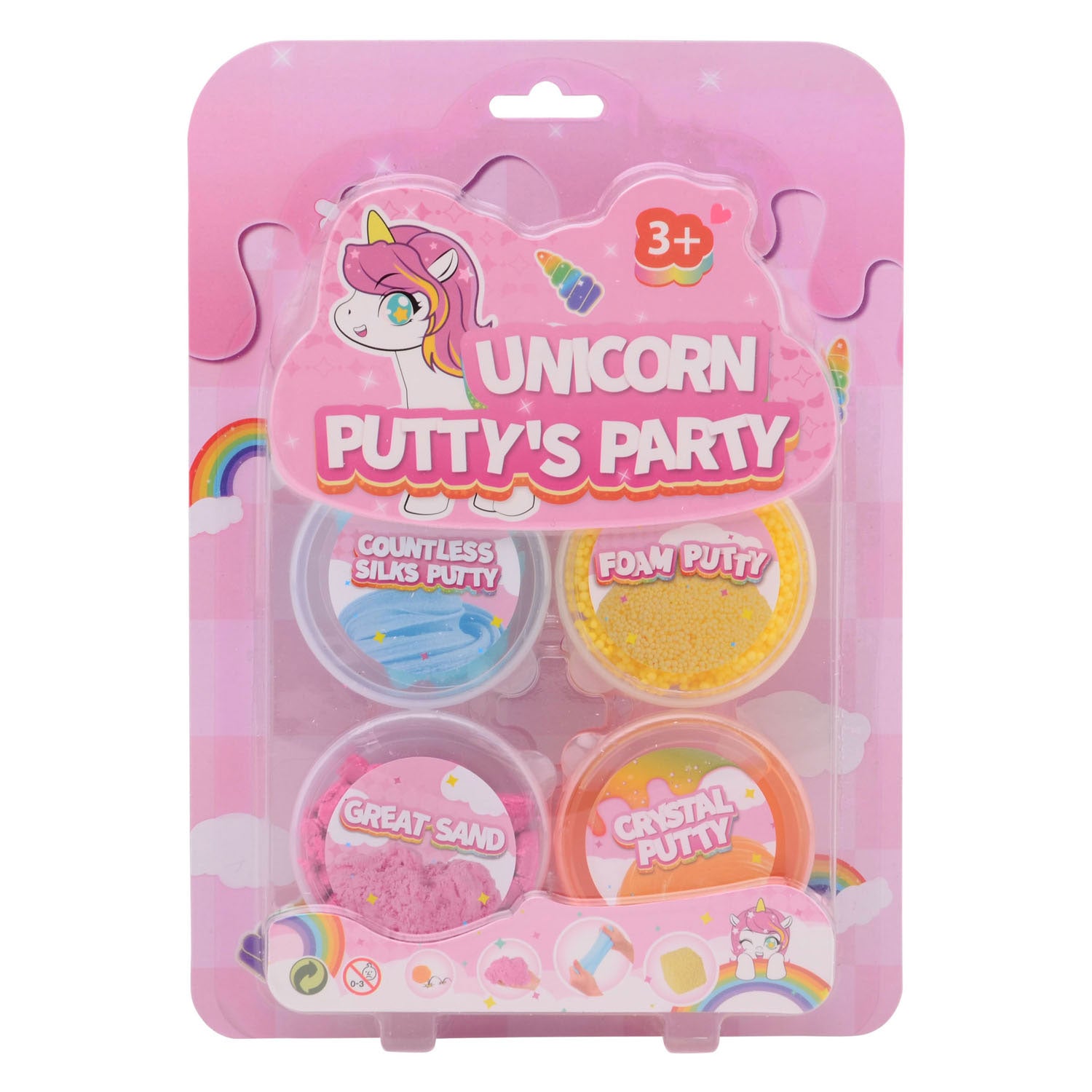 Johntoy john toy unicorn putty's party kaart a 4