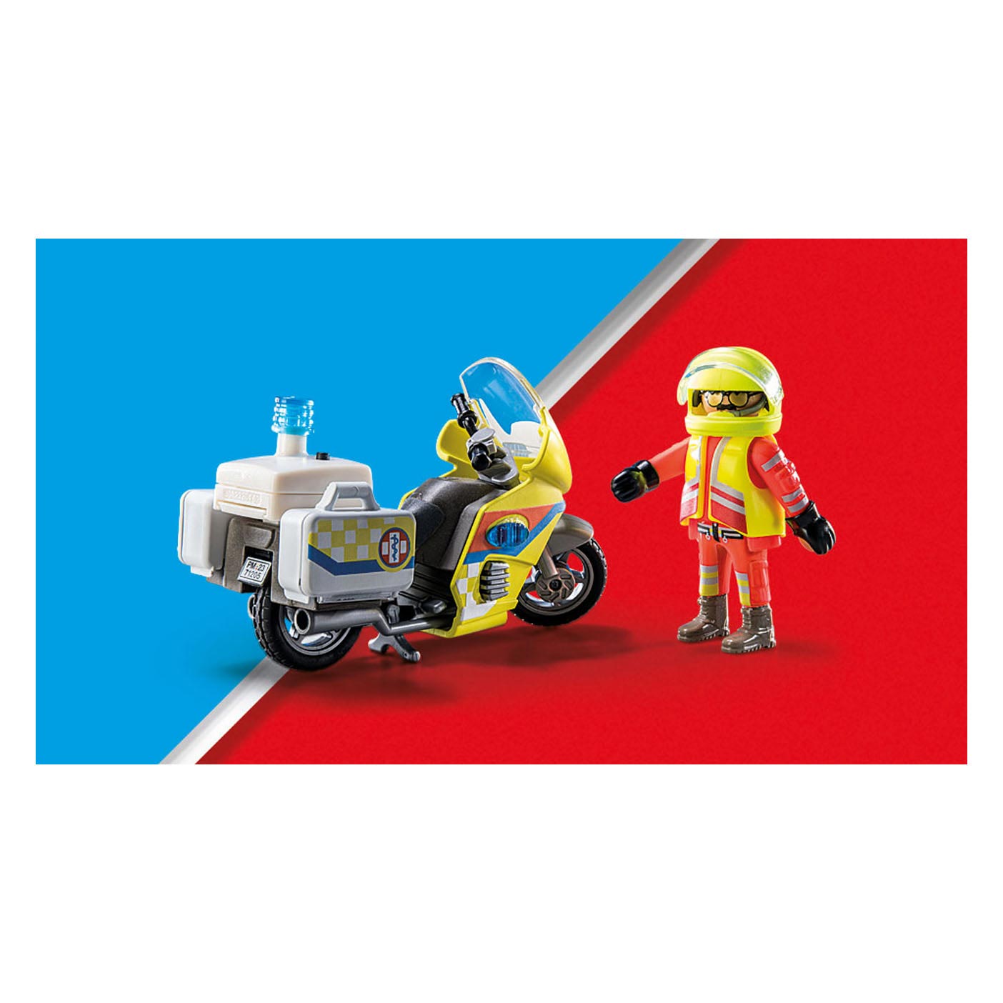 Playmobil 71205 noodmotorfiets met zwaailicht