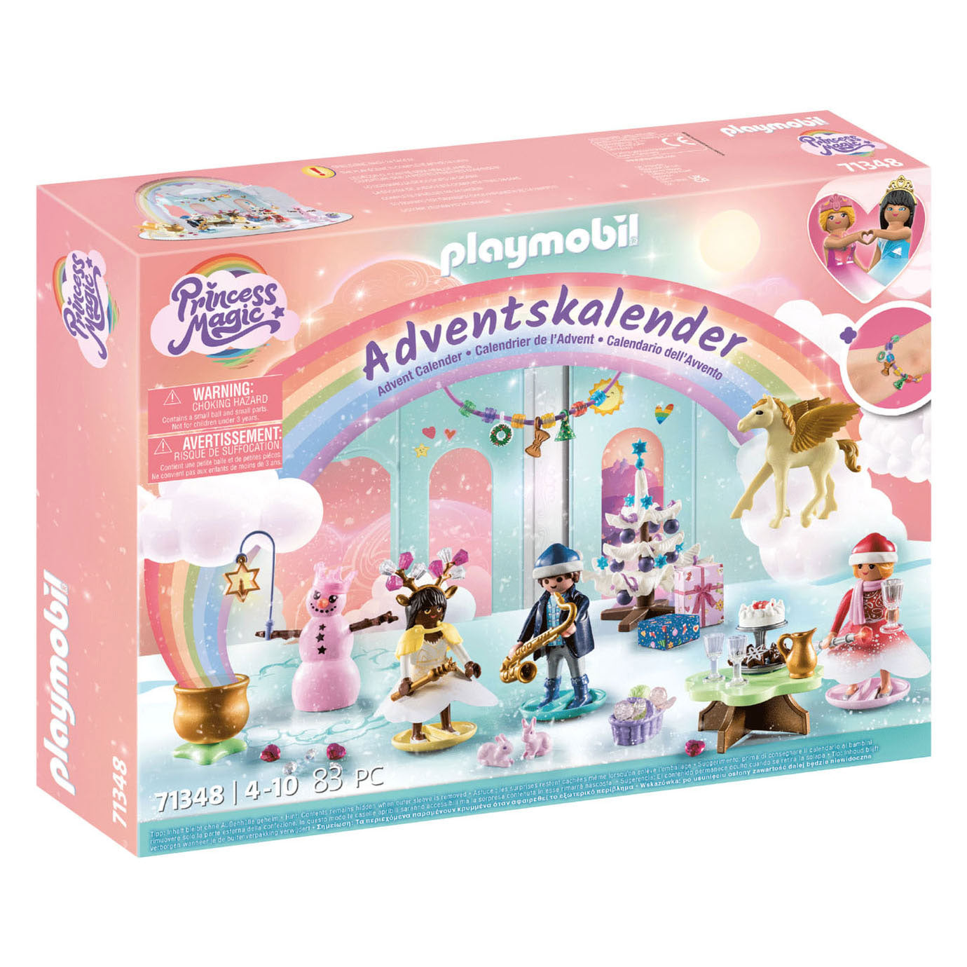 PLAYMOBIL Adventskalender Kerstmis onder de Regenboog 71348