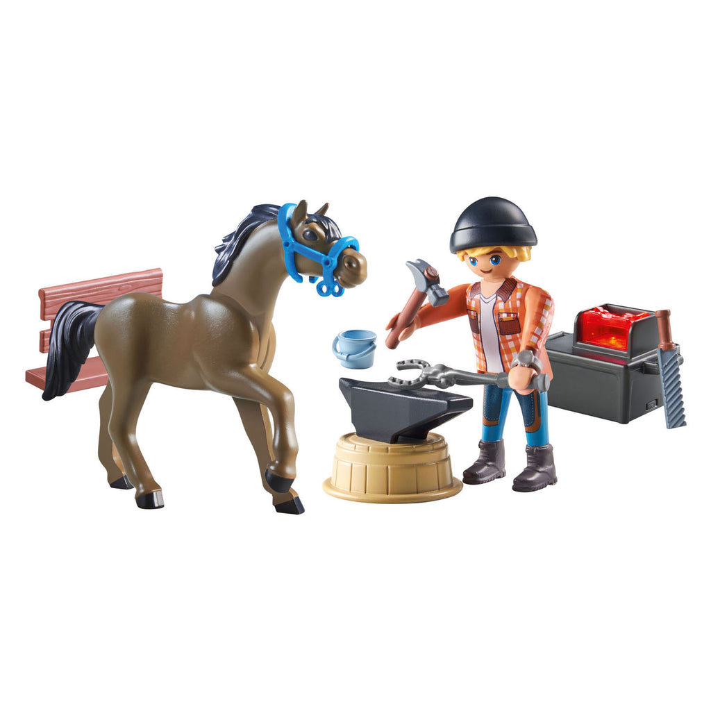 Playmobil Horses of Waterfall Hoefsmid: Ben Achilles 71357