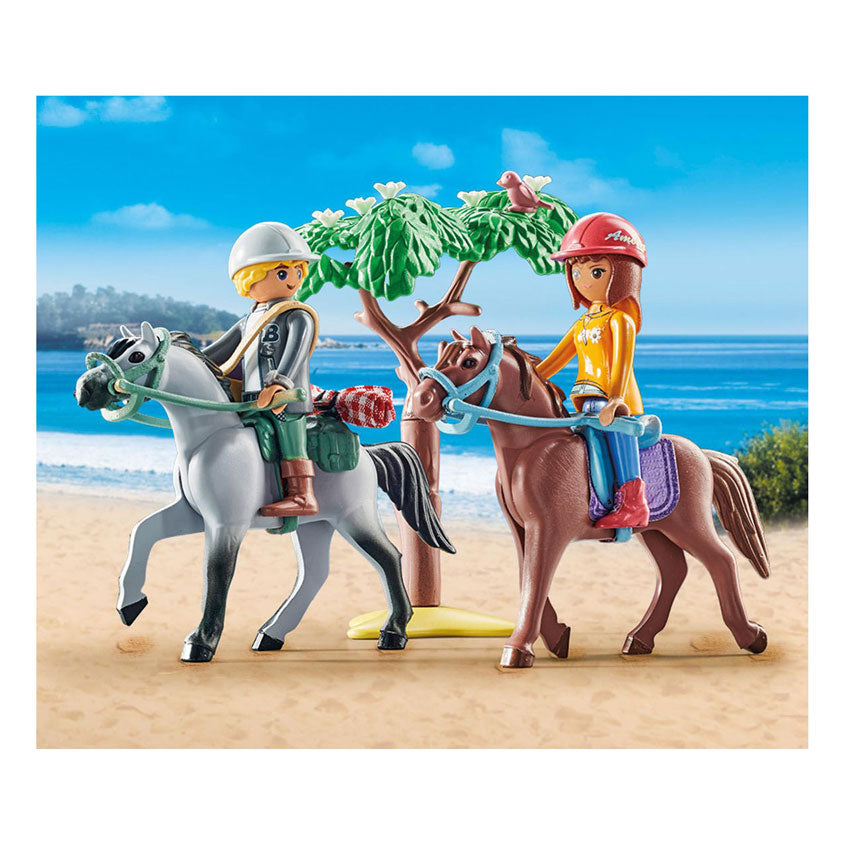 Melia playmobil 71470 starter packs paardrijden naar het strand