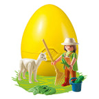 Playmobil dierenverzorger met alpaca in ei - 4944