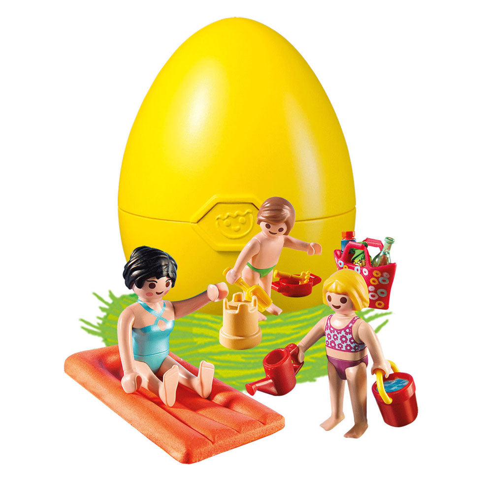Playmobil familieplezier moeder en kinderen in ei - 4941