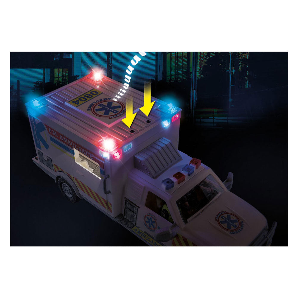 Playmobil 70936 reddingsvoertuig: us ambulance