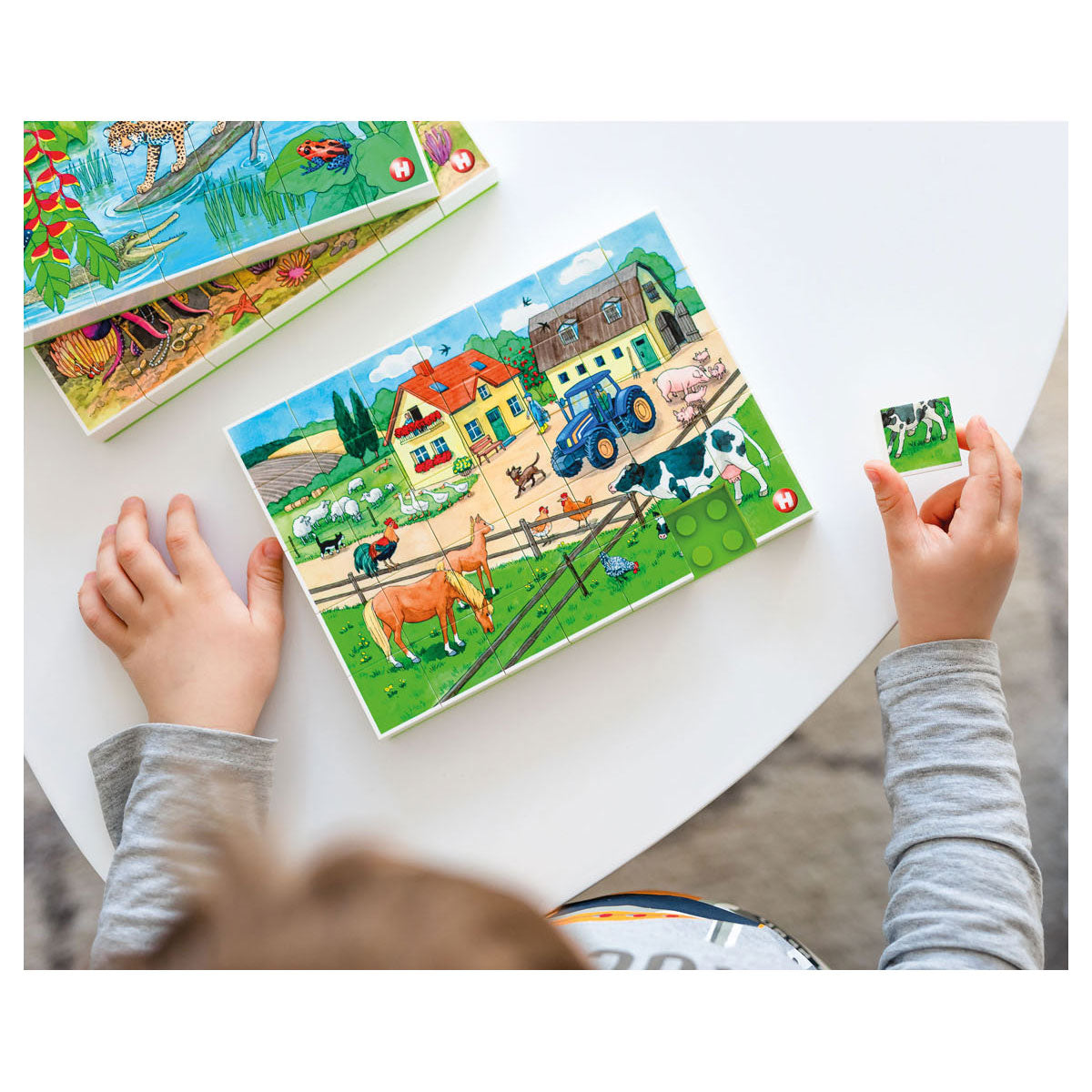 Hubelino blokpuzzel leven op de boerderij - 35st.