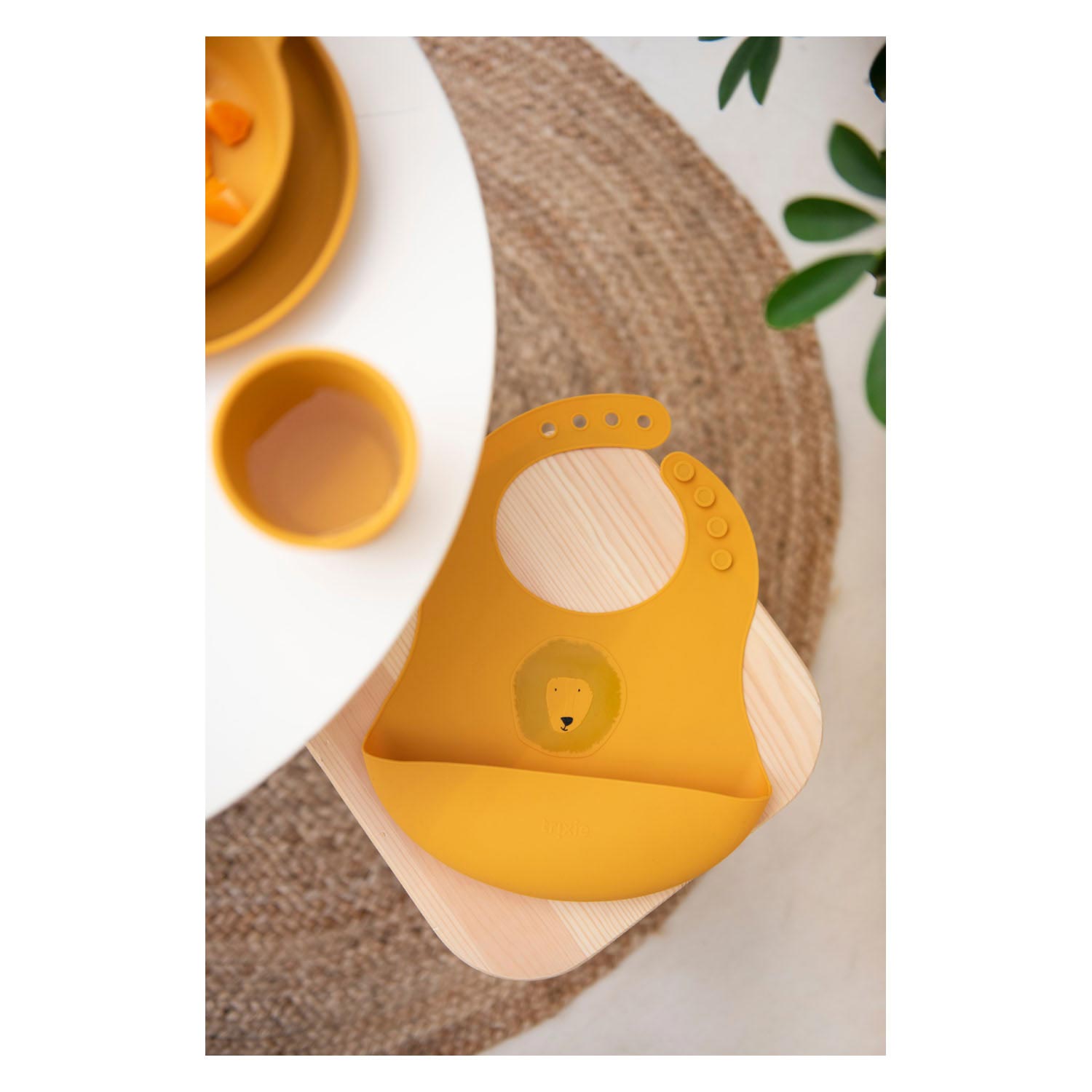 Trixie silicone slabbetje - mr. lion, 2st.