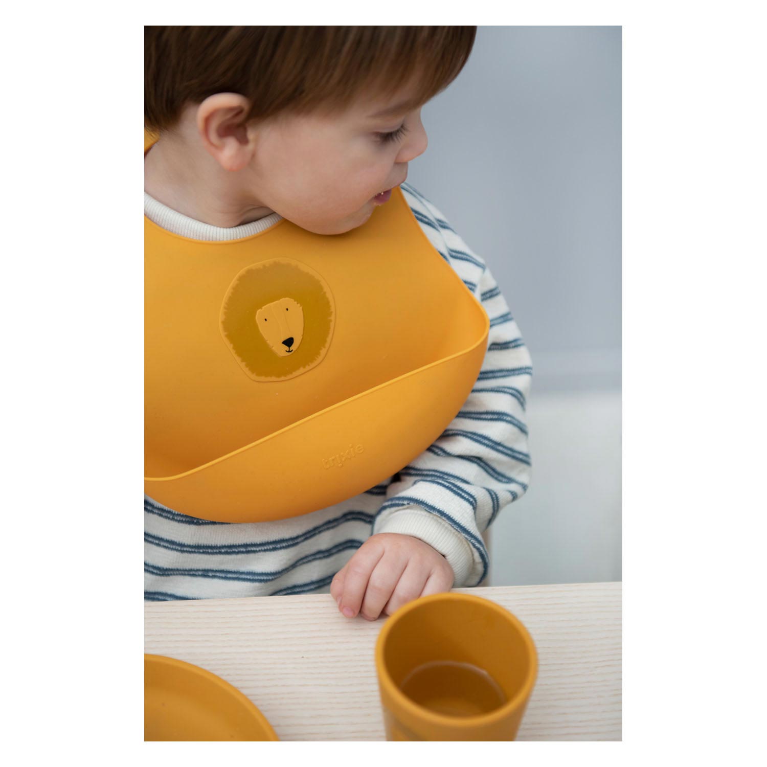 Trixie silicone slabbetje - mr. lion, 2st.
