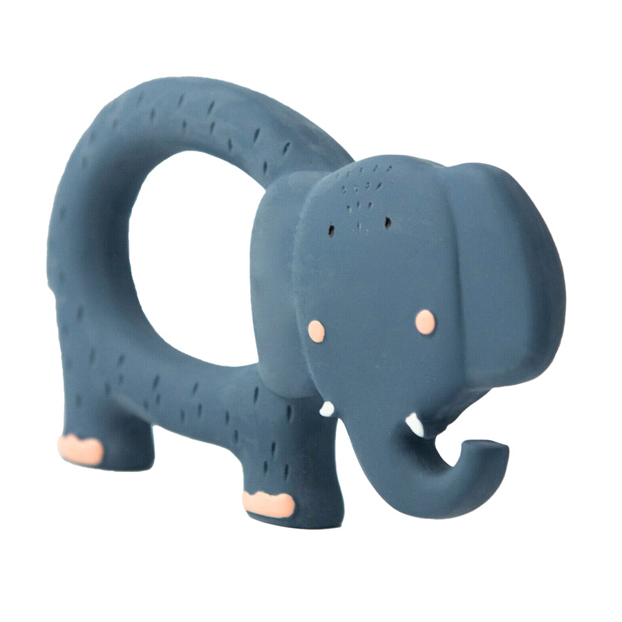 trixie natuurlijk rubber grijpspeeltje - mrs. elephant