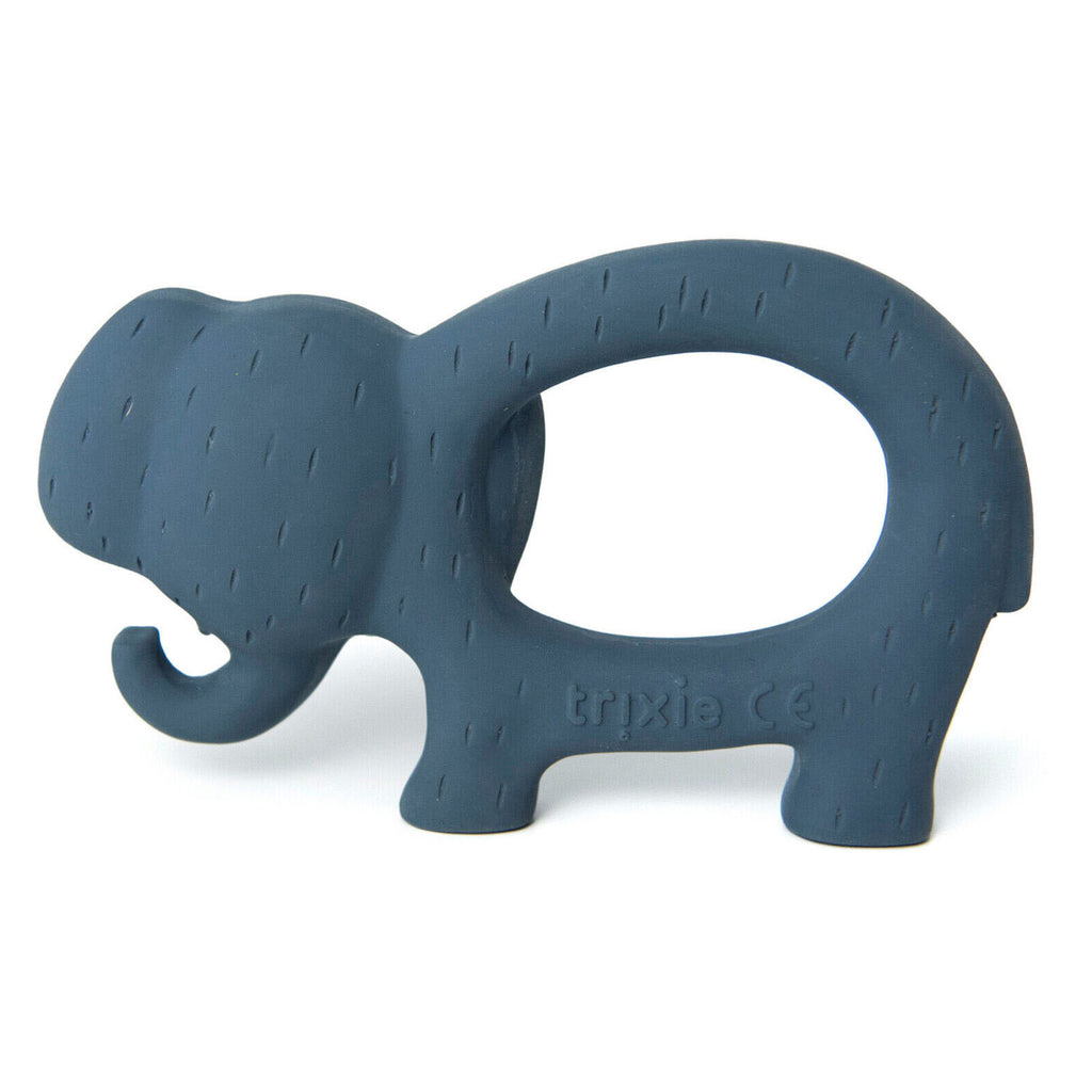 trixie natuurlijk rubber grijpspeeltje - mrs. elephant