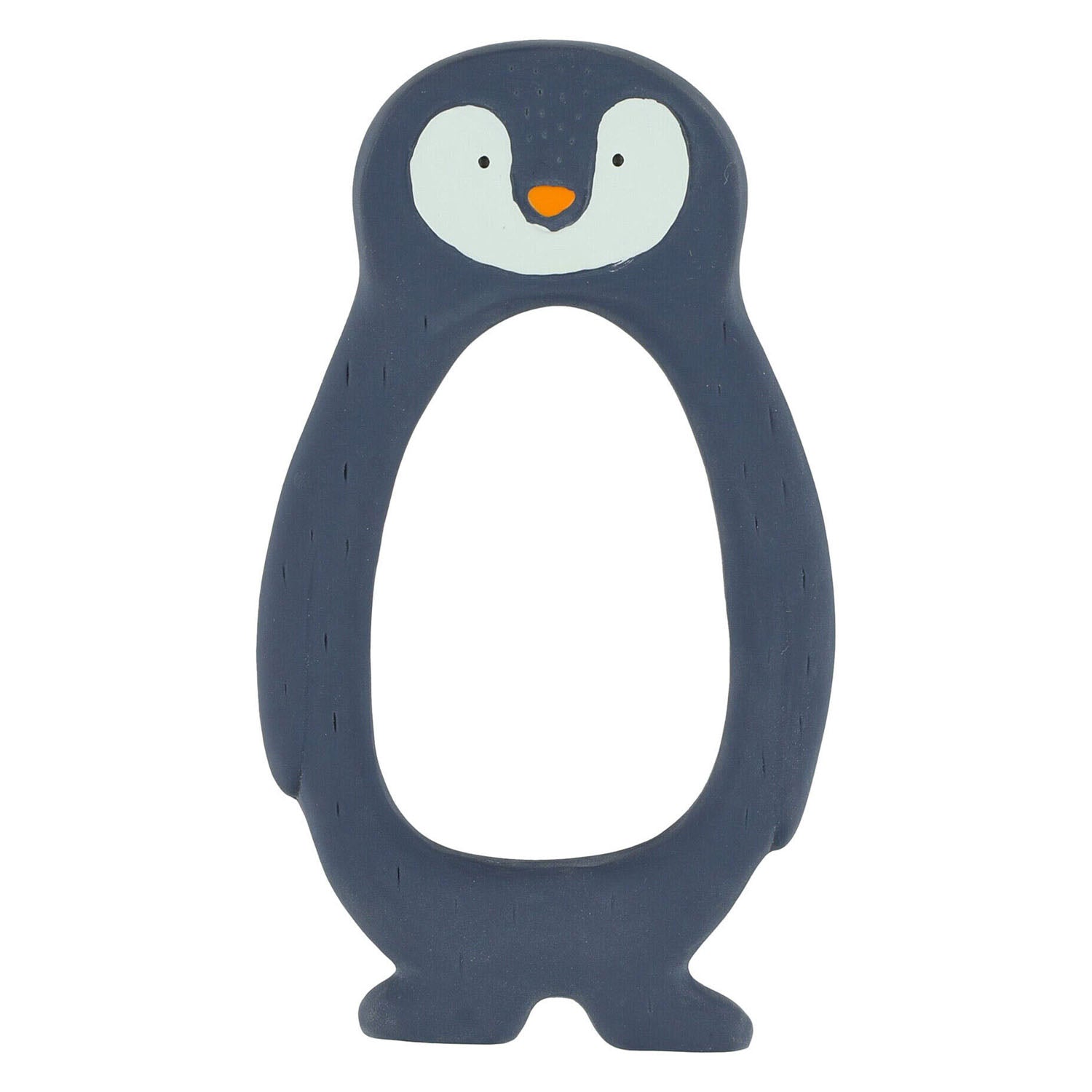 trixie natuurlijk rubber grijpspeeltje - mr. penguin
