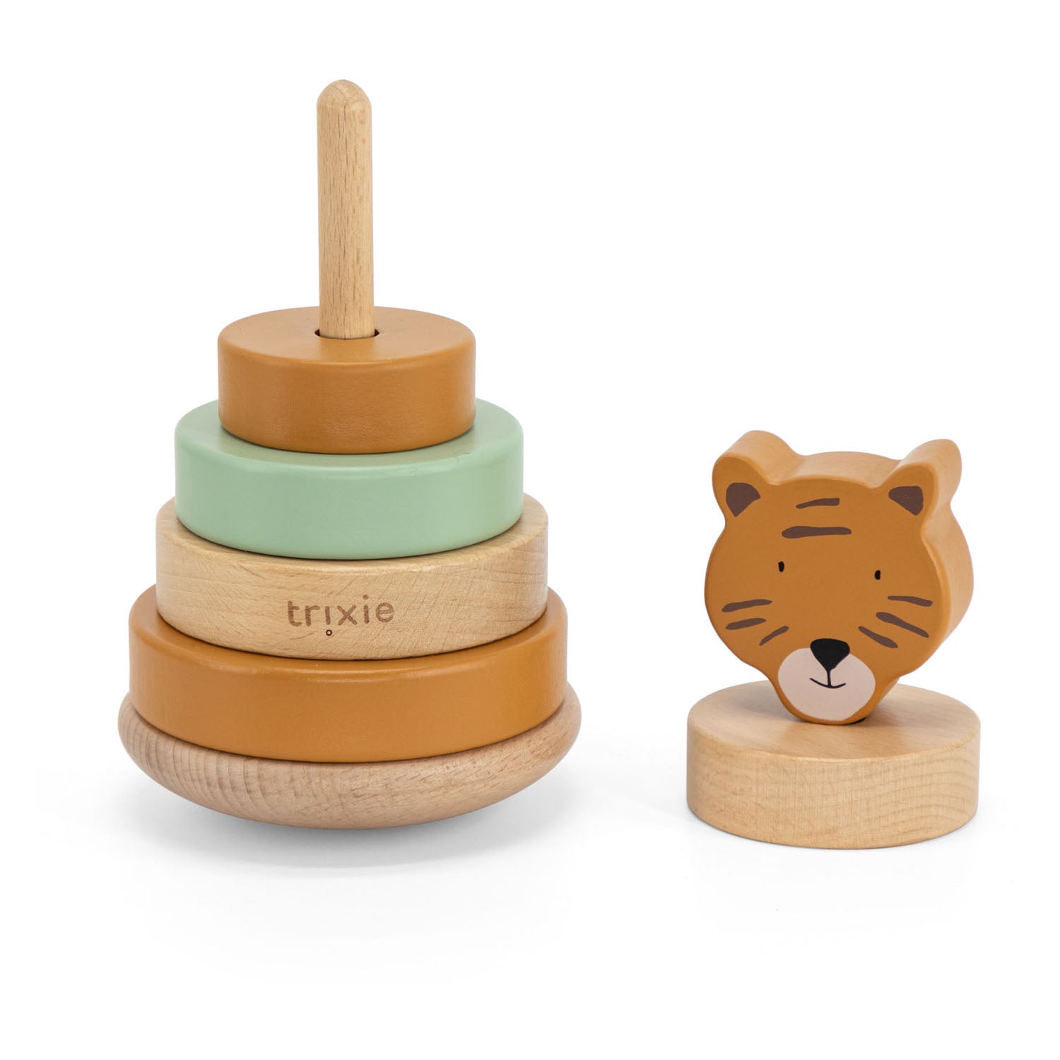 trixie houten stapeltoren - mr. tiger