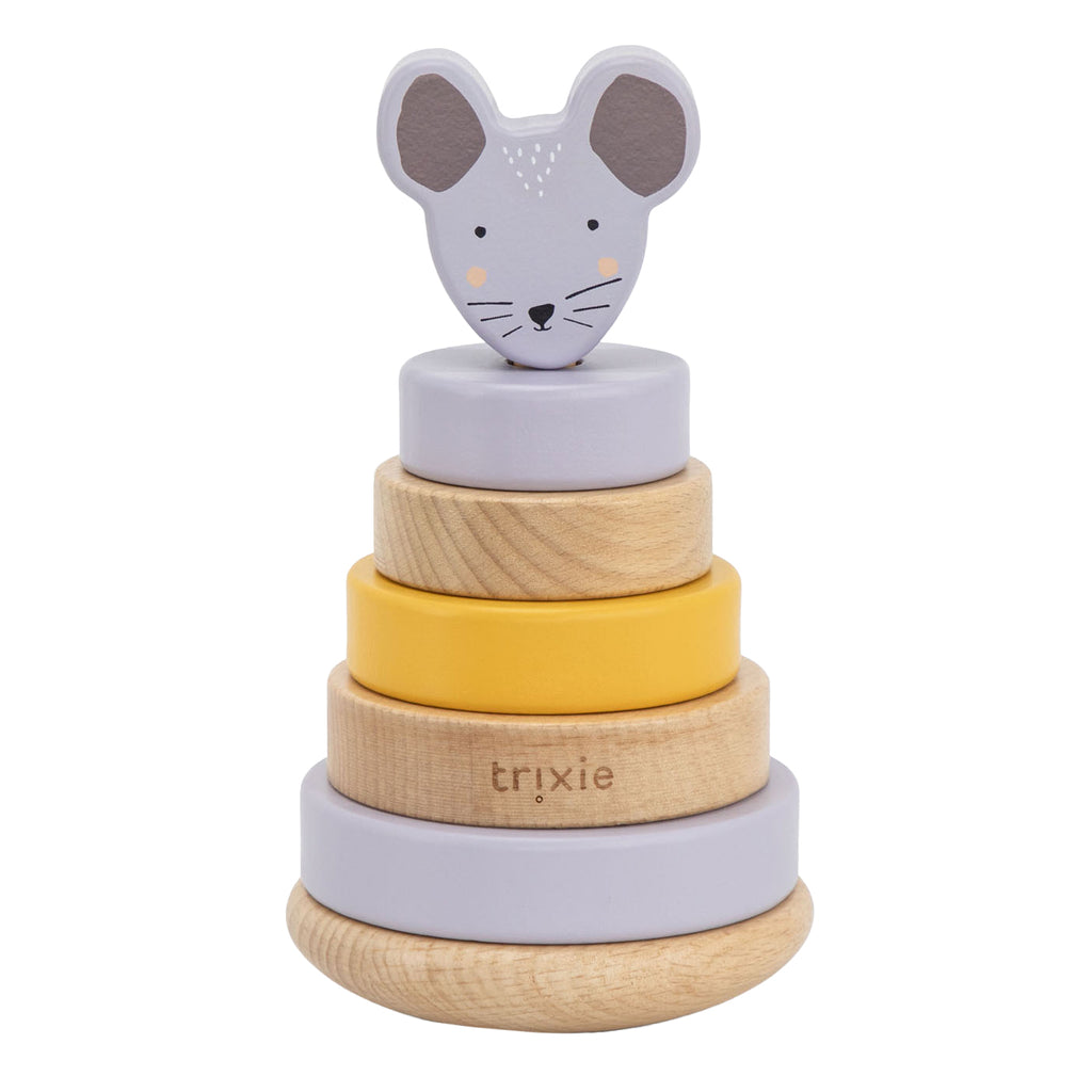 trixie houten stapeltoren - mrs. mouse
