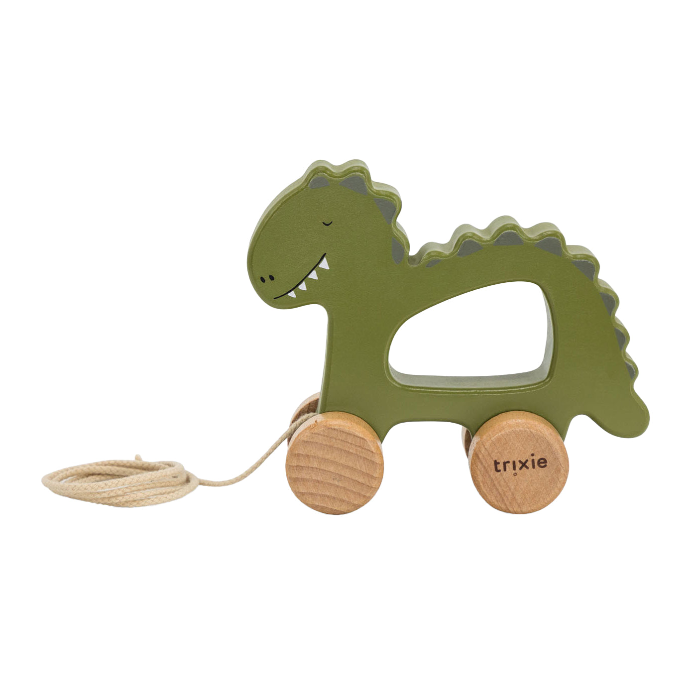 trixie houten trekfiguur - mr. dino