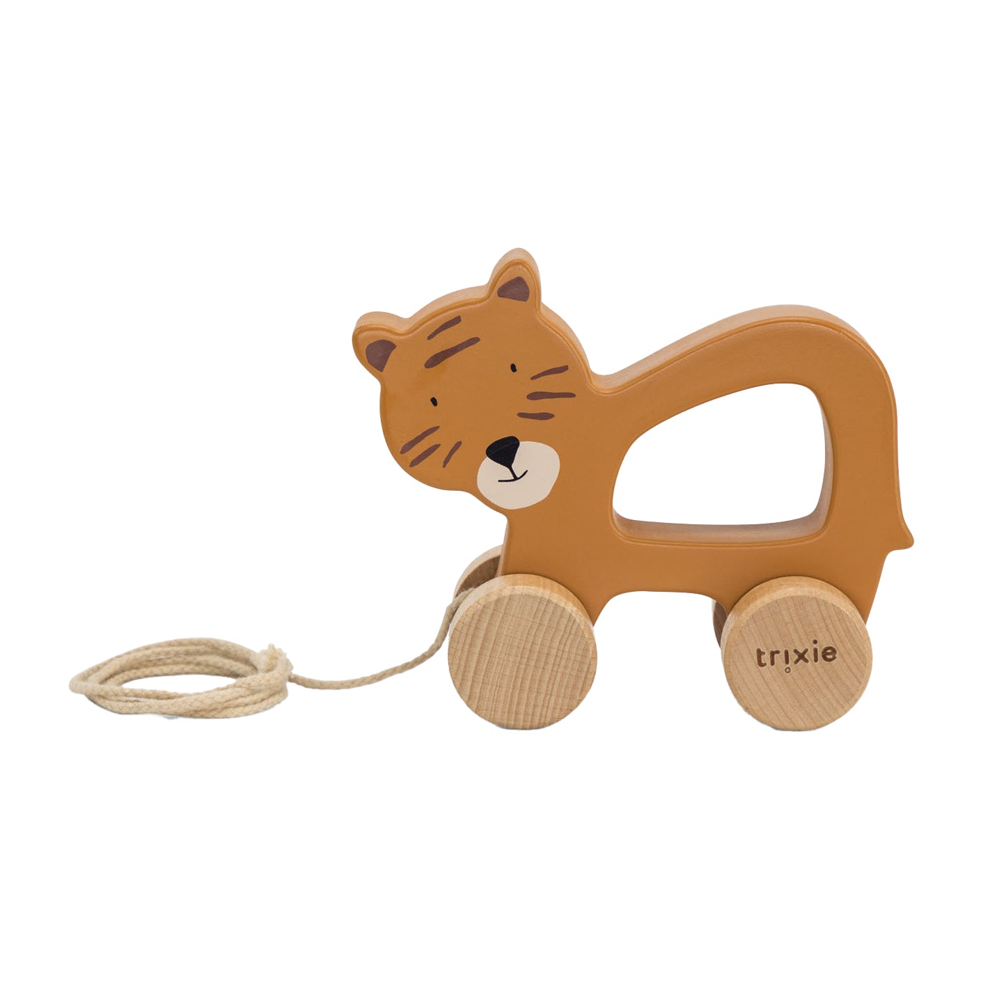 trixie houten trekfiguur - mr. tiger