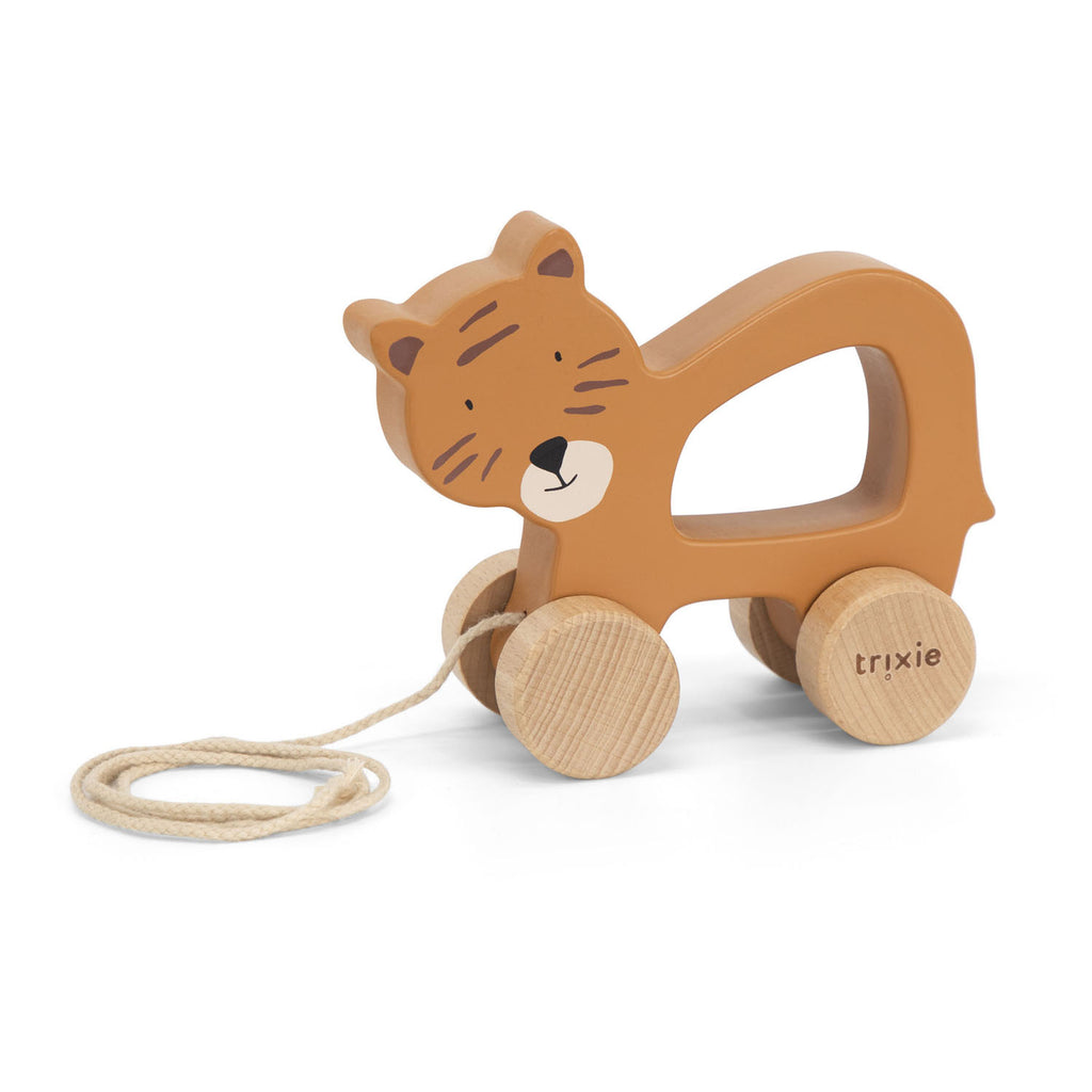 trixie houten trekfiguur - mr. tiger