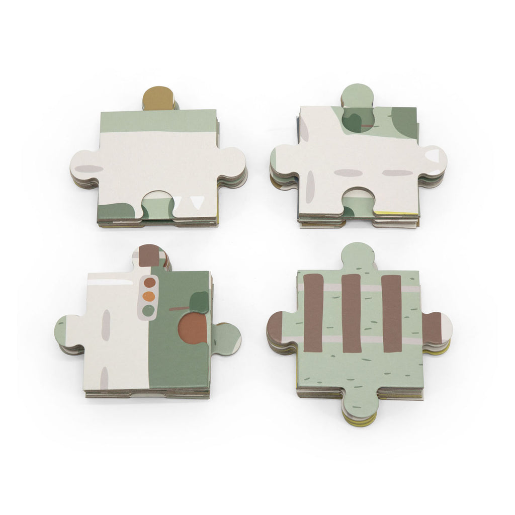 trixie houten stratenpuzzel met accessoires