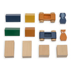 trixie houten stratenpuzzel met accessoires