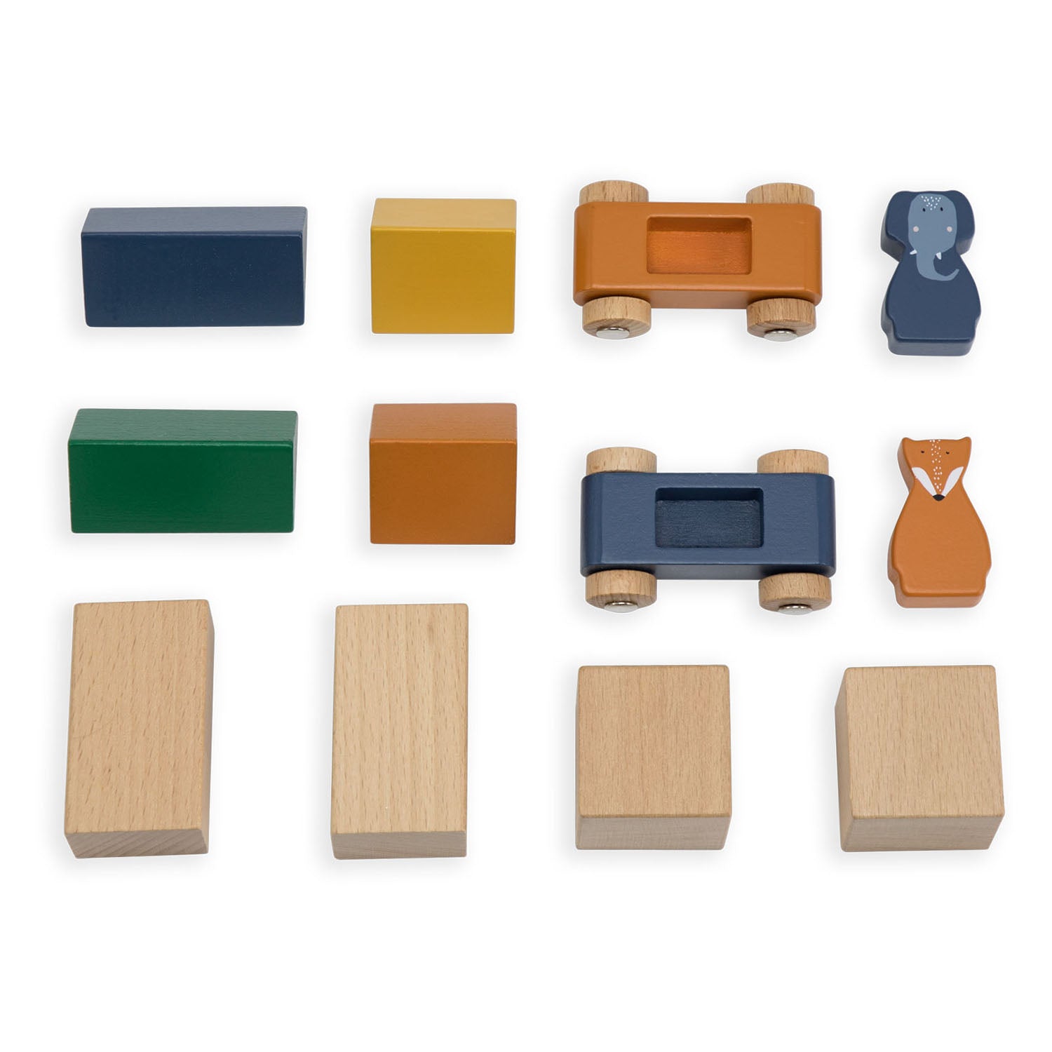 trixie houten stratenpuzzel met accessoires