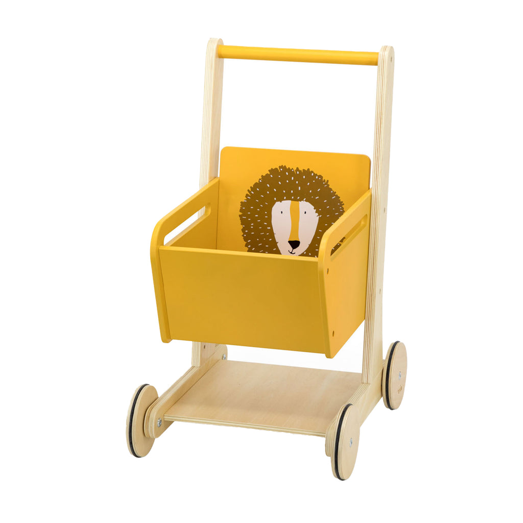 trixie houten winkelwagen - mr. lion