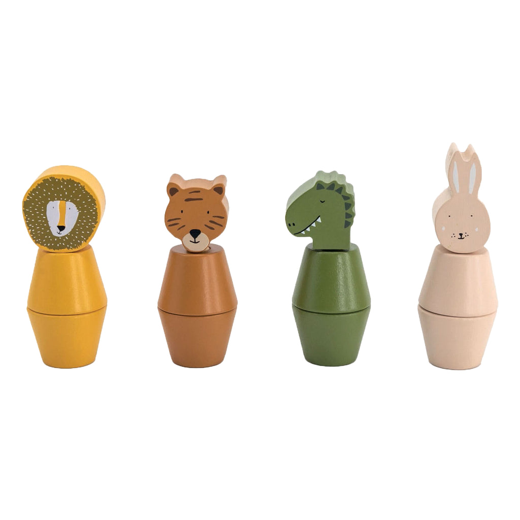 Trixie houten schroefdieren, 12dlg.