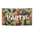 Boland camouflage vlag 'party!'