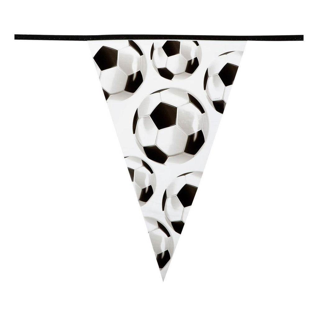 Boland vlaggenlijn voetbal puntvlaggen, 6mtr.