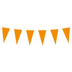 Boland papieren vlaggenlijn oranje, 10mtr.