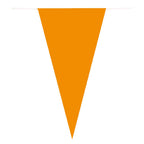 Boland papieren vlaggenlijn oranje, 10mtr.