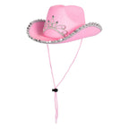 Boland kinderhoed glimmer roze
