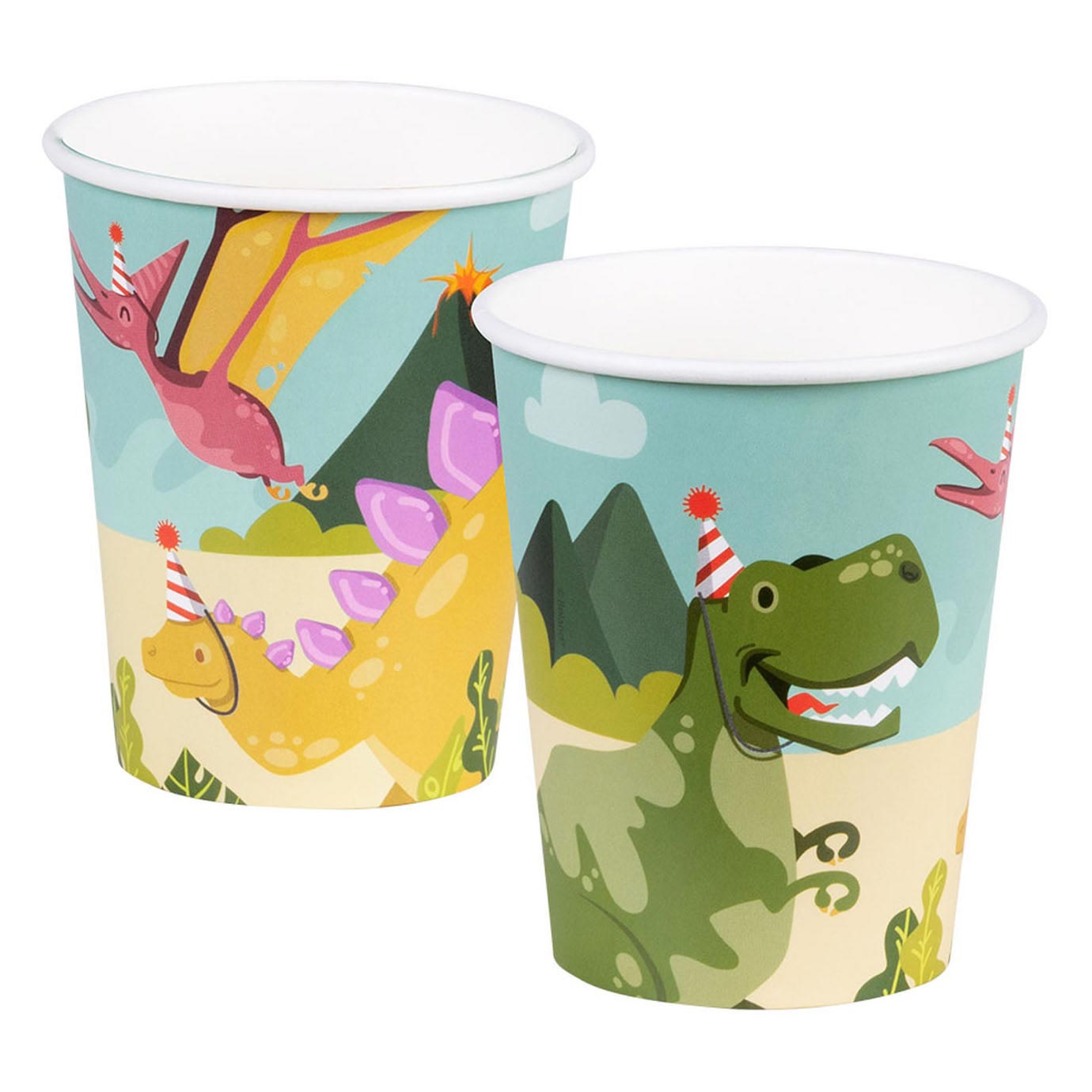 Boland papieren bekers dino party set a 10 21cl
