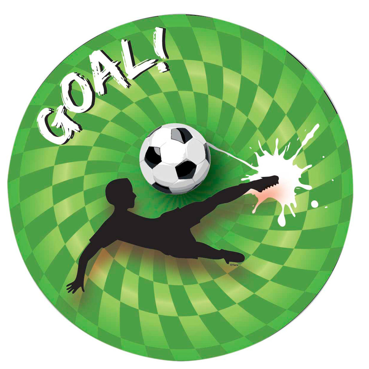 Haza witbaard sportieve goal borden 23cm 8 stuks