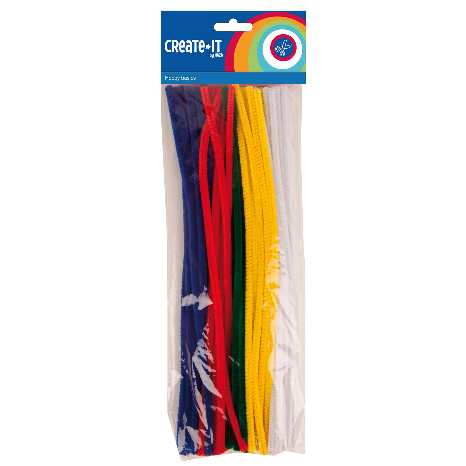 Haza witbaard create-it hobbyset chenille fluor