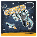 Haza witbaard astronaut servetten, 16st.