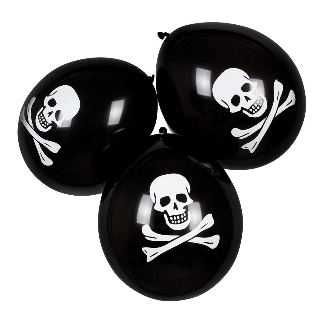 Boland piraten ballonnen, 6st.