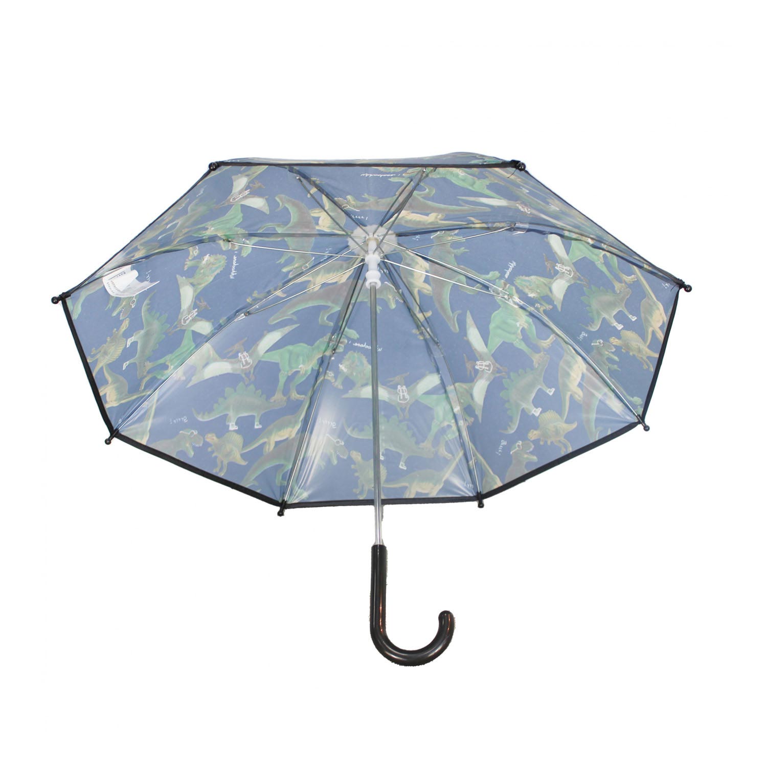 Basic paraplu dino's blauw groen