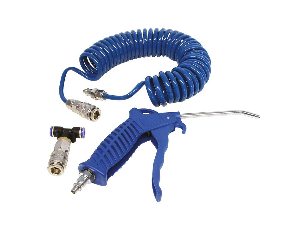 Carpoint blaaspistool met spiraalslang - 5 meter