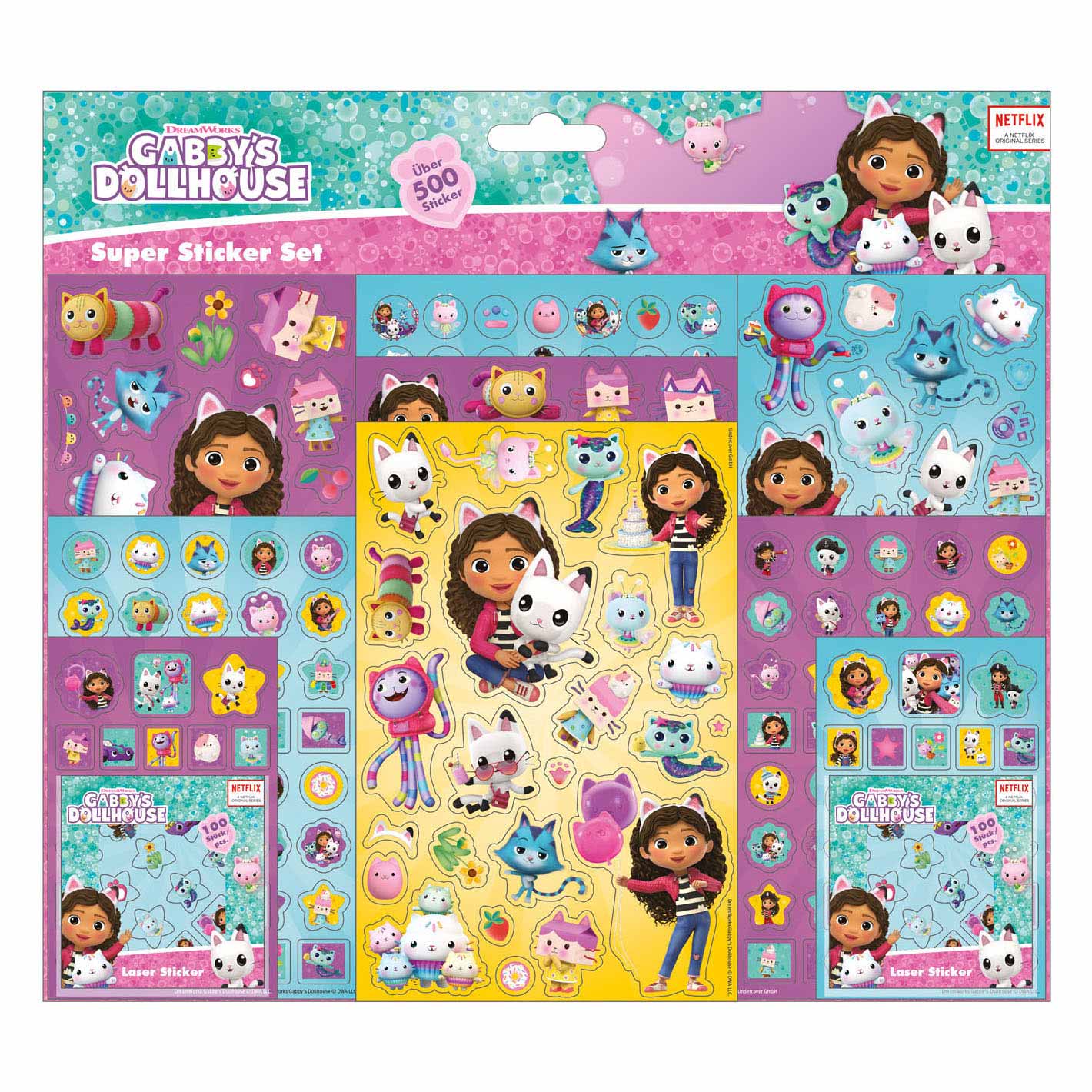 Undercover gabby's poppenhuis super stickerset