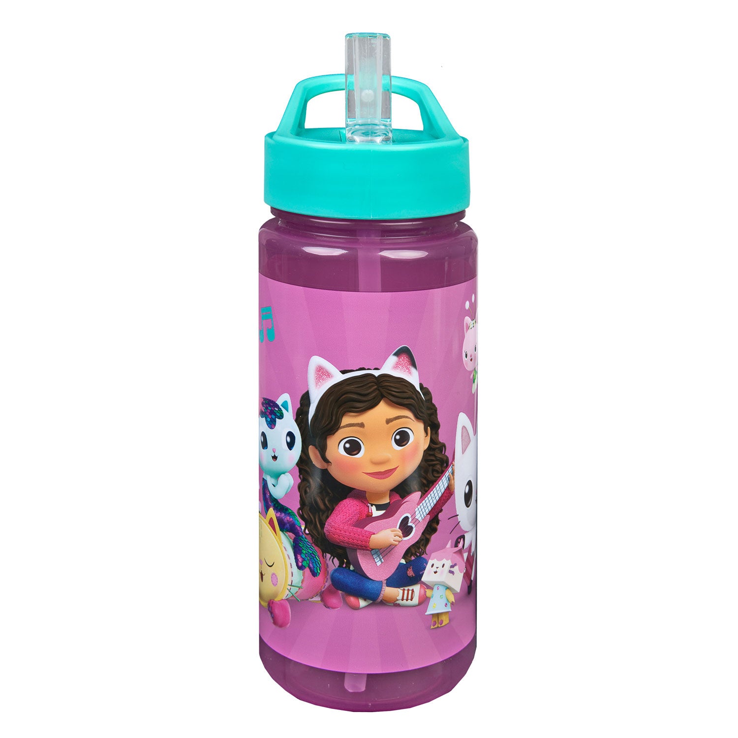Merkloos sans marque gabby #039;s dollhouse drinkfles 500 ml roze groen