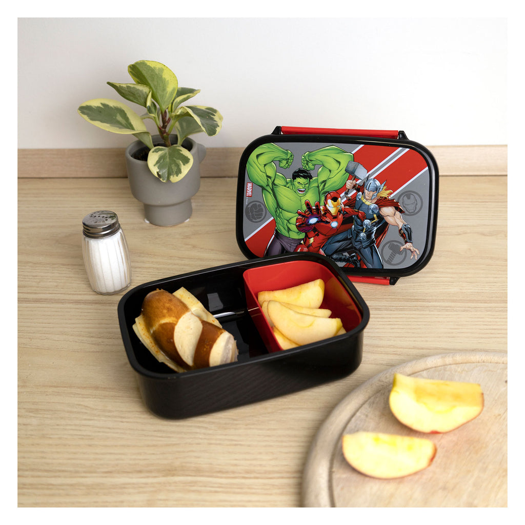 Undercover marvel avengers lunchbox zwart rood