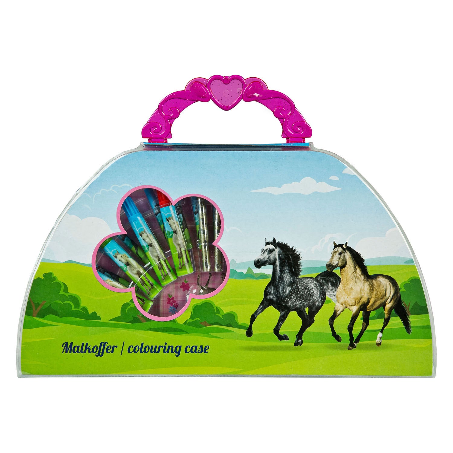 Undercover kleurkoffer paarden, 51dlg.