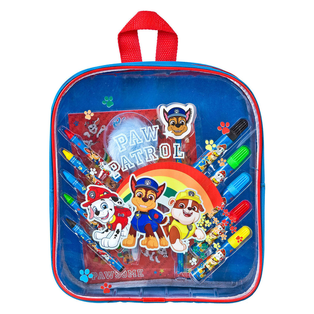 Undercover kleurenset paw patrol in rugzak
