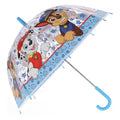 Undercover paw patrol kinderparaplu 69 cm blauw transparant