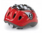 Polisport Kinderhelm Race. maat: XS (46 53 cm), kleur: rood zwart