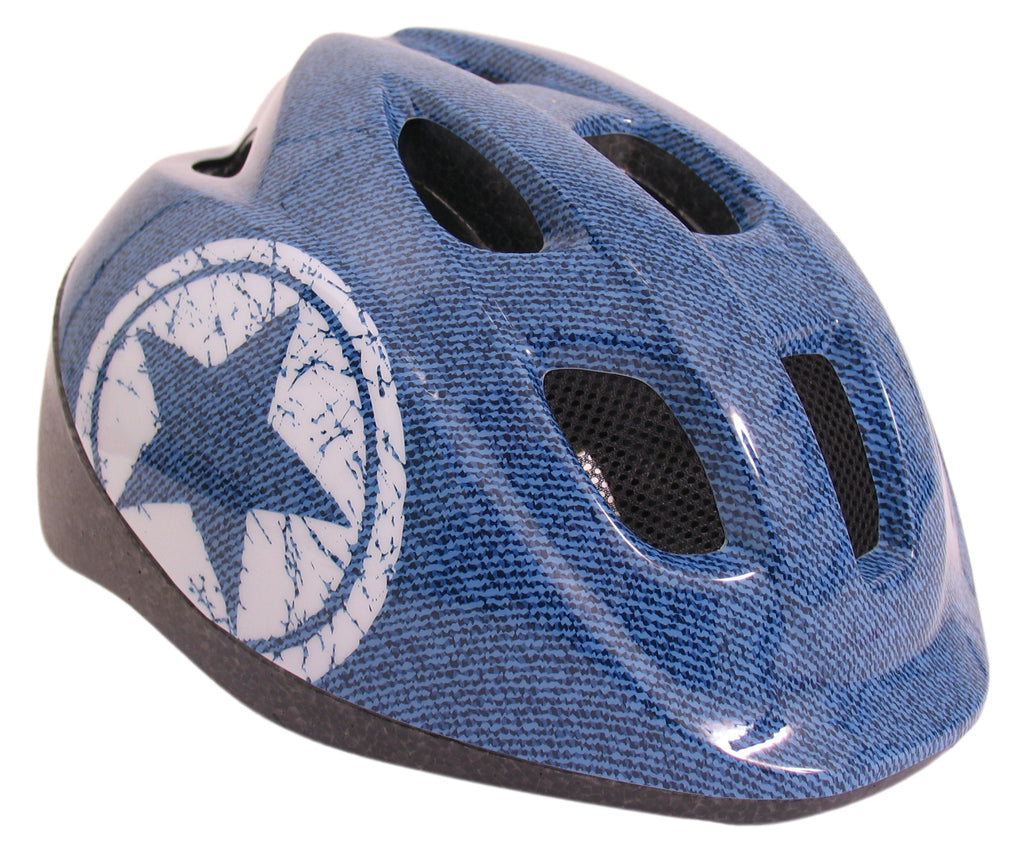 Polisport kinderhelm Jeans. maat: S (52 56 cm), kleur: Blauww