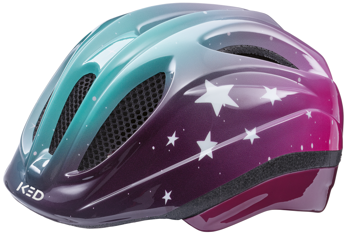 Ked fietshelm meggy ii trend s (46-51 cm) - stars pink aqua glossy