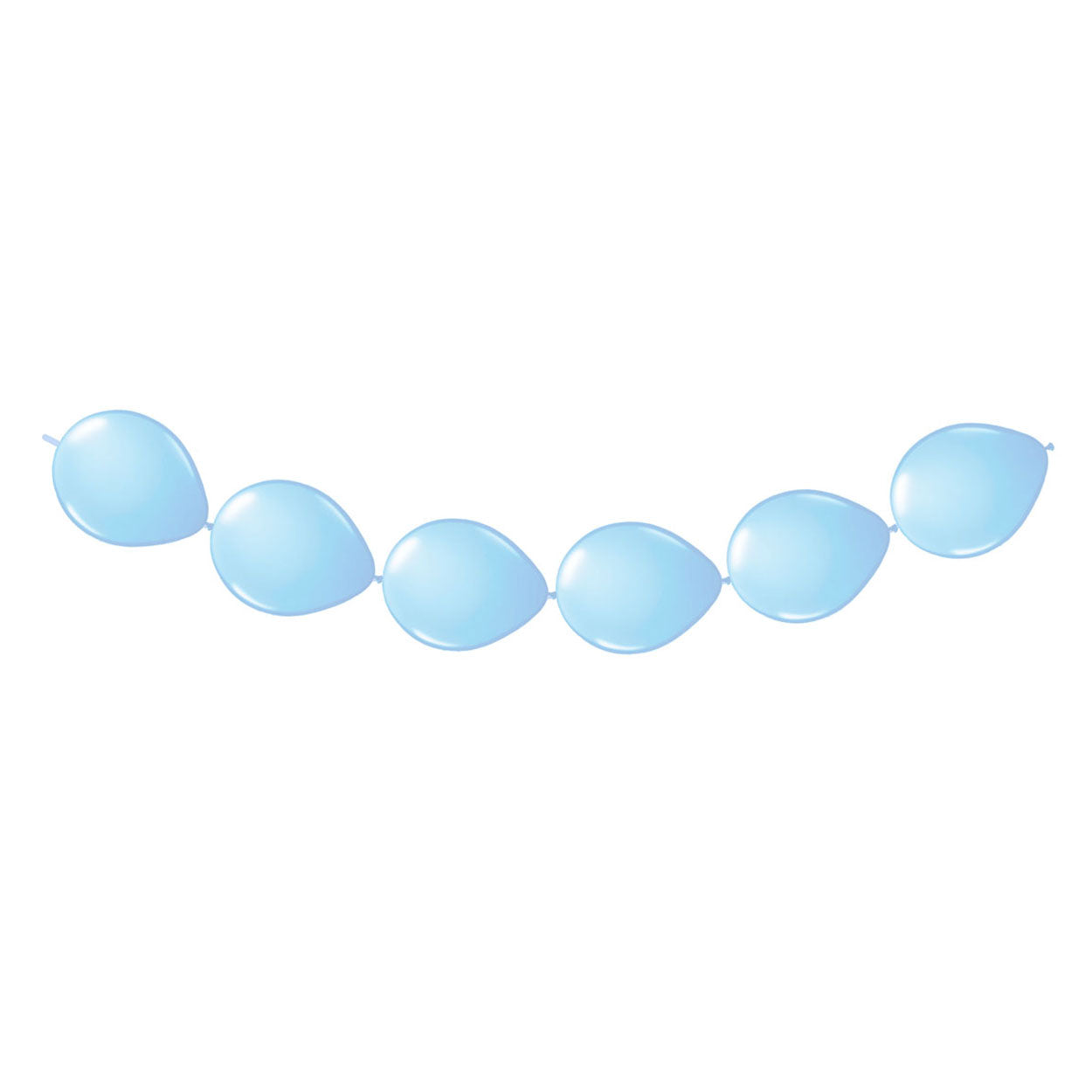 Folat bv lichtblauwe knoopballonnen, 8st.