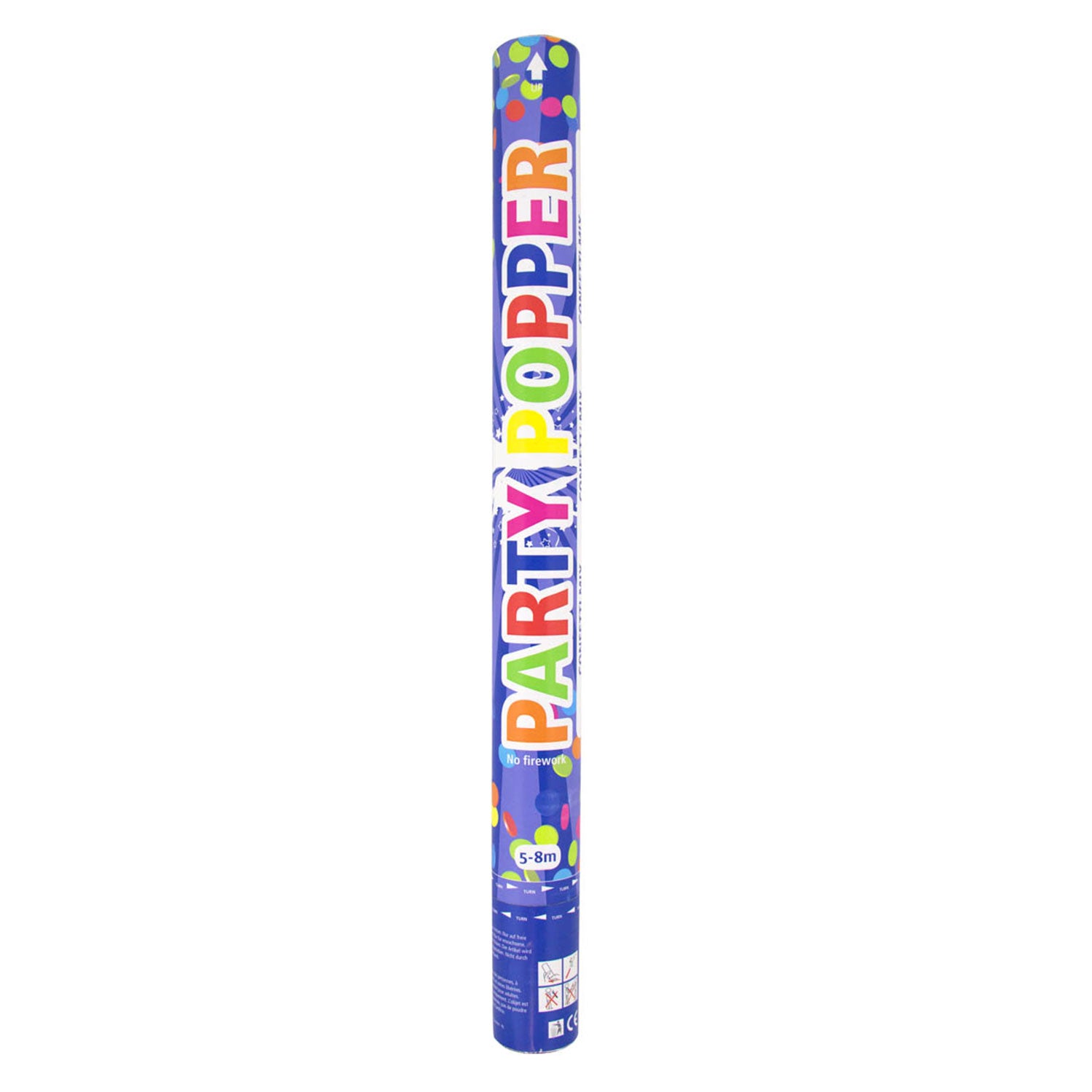 Folat bv party popper assorti kleuren